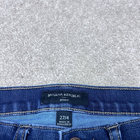 Banana Republic Jeans Skinny Blue Pockets Women’s Size 4 - Picture 7 of 12